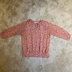 Reitmans Pink Floral Blouse